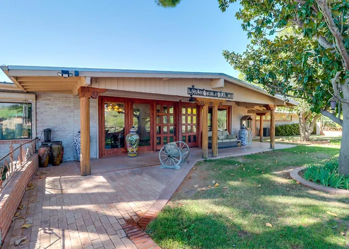 Swim & Courtyards: Estate Near Sabino